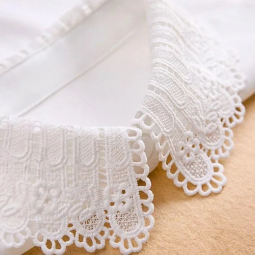 Detachable False Collar Lace DIY Fake Collar Neckline Detachable Adjust Clothes Women Girls