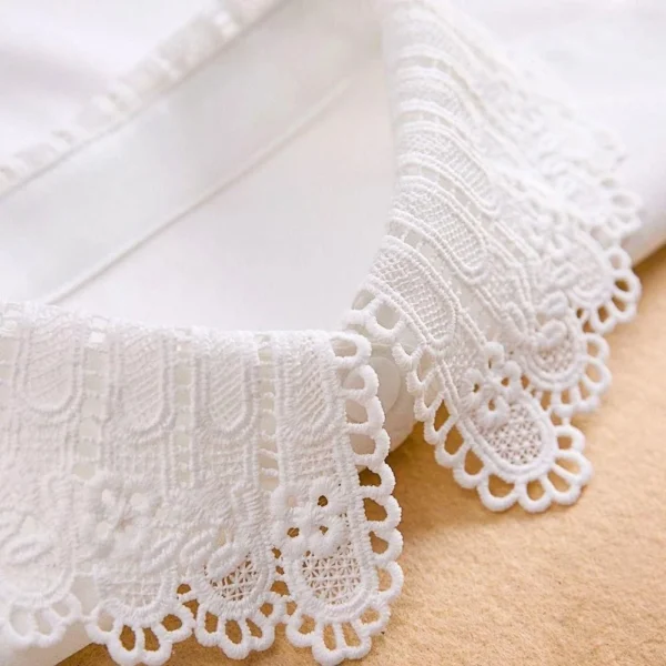 Detachable False Collar Lace DIY Fake Collar Neckline Detachable Adjust Clothes Women Girls