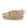 Korean Leather Woven Women s Belt Fashionable Square Buckle Leather Belt With Decorative Jeans Belt