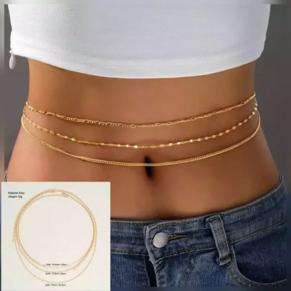 Waist Chain Waist Belt for Women Female Summer Bikini Beach Jewelry Accessories Butterfly Pendant Body Chain