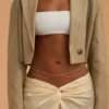 Waist Chain Waist Belt for Women Female Summer Bikini Beach Jewelry Accessories Butterfly Pendant Body Chain