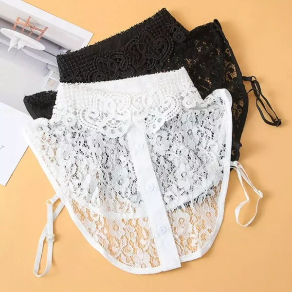 Detachable False Collar Lace DIY Fake Collar Neckline Detachable Adjust Clothes Women Girls