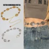Fashion Retro Style Women s Metal Waist Chain Adjustable Decorative Circle Decoration Bohemian Style