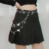 Hip Hop Punk Metal Butterfly Pants Chain For Women Fashion Silver Multi Layer Body Chain Summer Accessories